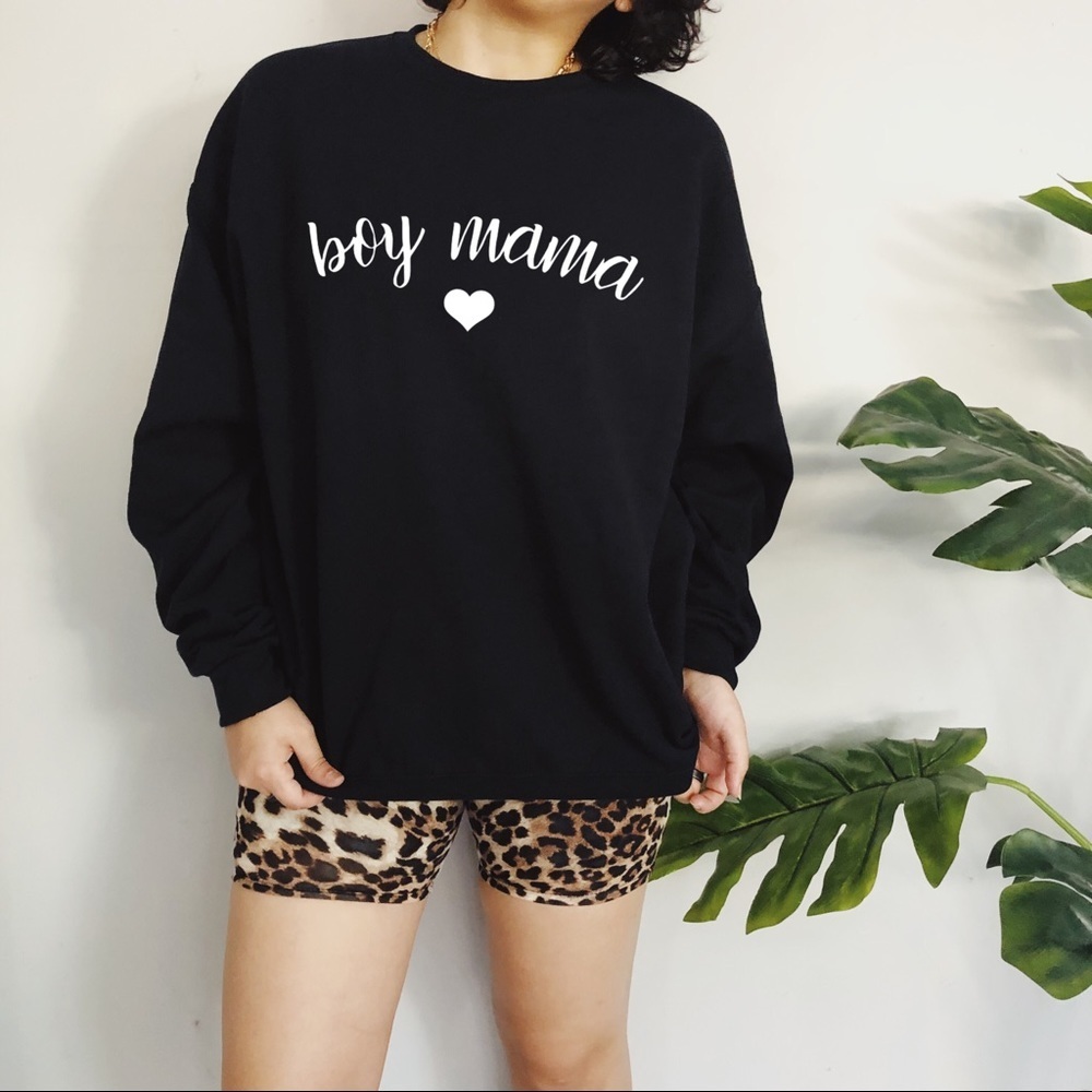 NEW Boy mama Oversized Slouchy Sweatshirts S-5X